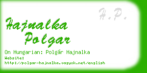 hajnalka polgar business card